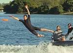 Speed Boat Double Frisbee Catch