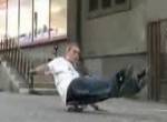 Skateboard Fail Becomes Cool Trick