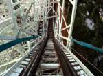 Georgia Cyclone onride at Six Flags Over Georgia