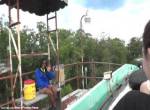 Saw Mill Log Flume onride at Six Flags Great Adventure