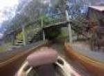 Rocky Hollow Log Ride onride at Gold Coast Australia